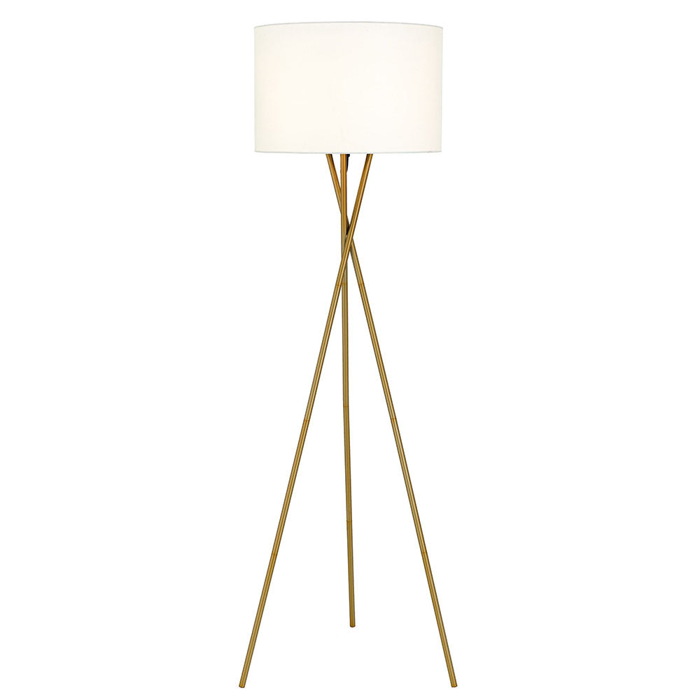 Buy Floor Lamps Australia Denise 1 Light Floor Lamp Antique Gold & Ivory - DENISE FL-AGIV
