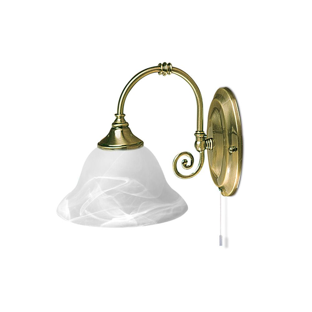 Heritage Bedside Reading Light Brass Metal - R9351-1B-AB