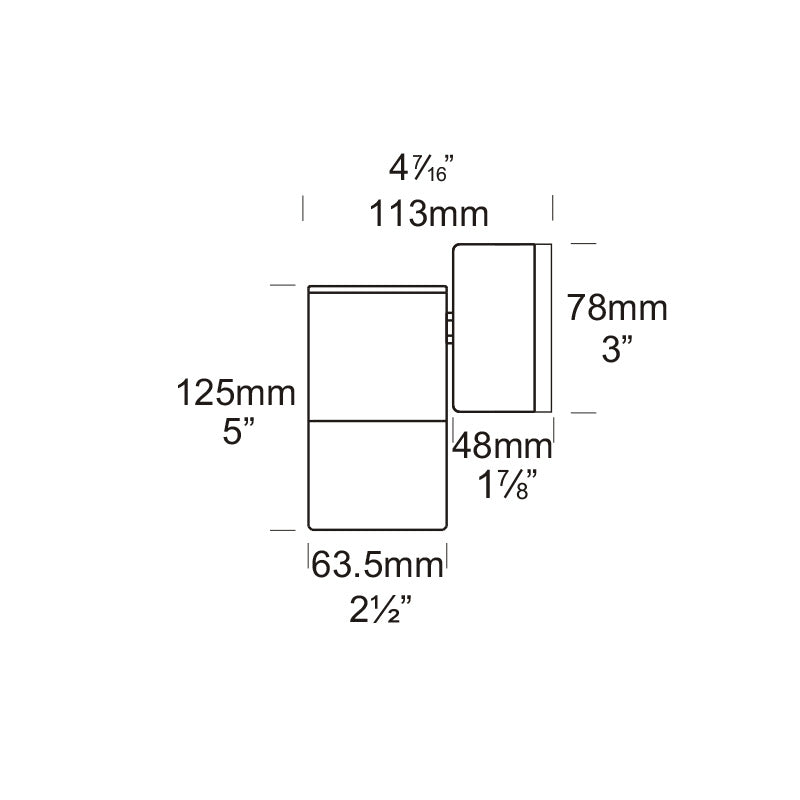 Pagoda Aluminium Exterior Wall Light Silver Star - PGL/R/STAR