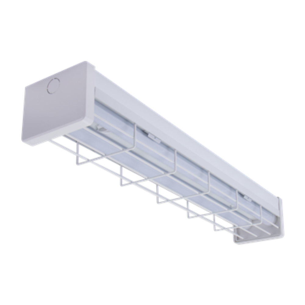 Buy Emergency LED Battens Australia Park Emergency LED Batten Light Wire Guard L620mm White Metal 3CCT - 66080