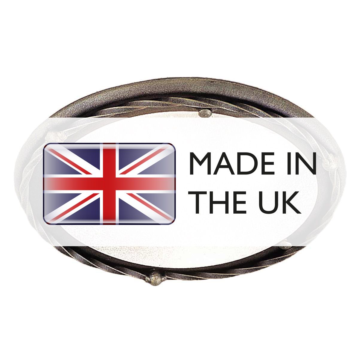 Pembroke Flush Mount Light Black & Gold - PB-F-B-BLK-GOLD