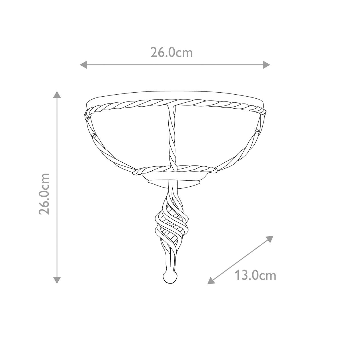 Pembroke Light Wall Uplighter Black & Gold - PB-WU-BLK-GOLD