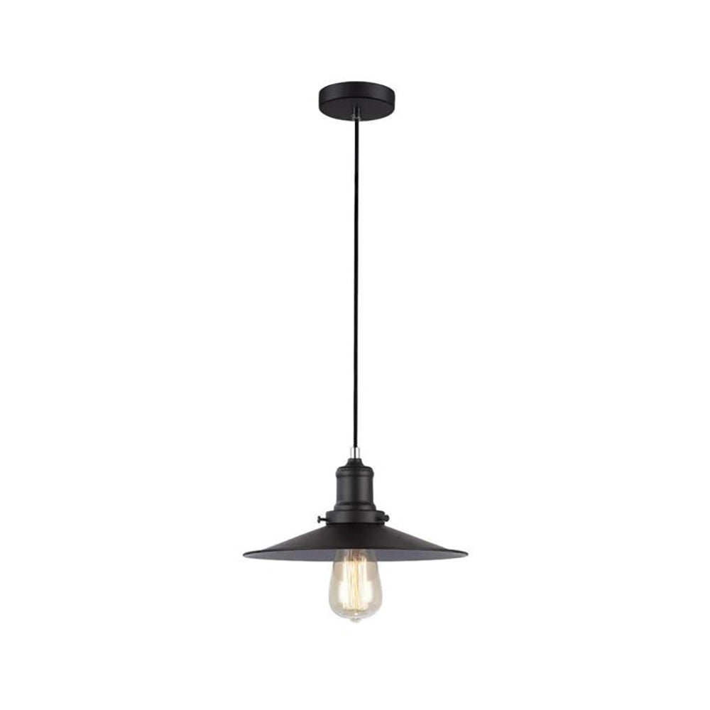 Buy Pendant Lights Australia PIATTO Black Iron 1 Light Pendant Small - PIATTO2