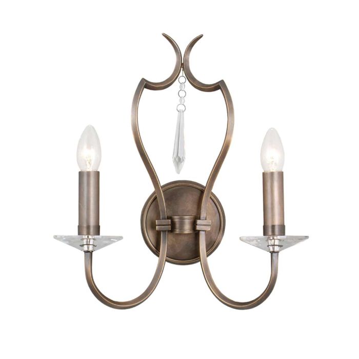 Pimlico 2 Light Wall Light Dark Bronze - PM2-DB