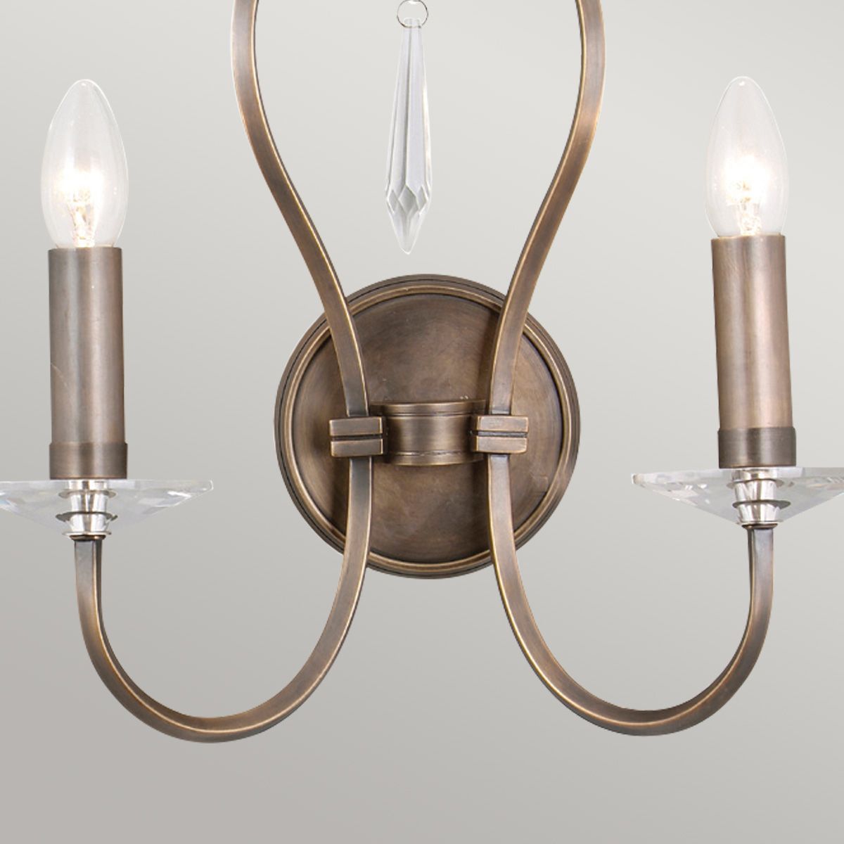 Pimlico 2 Light Wall Light Dark Bronze - PM2-DB