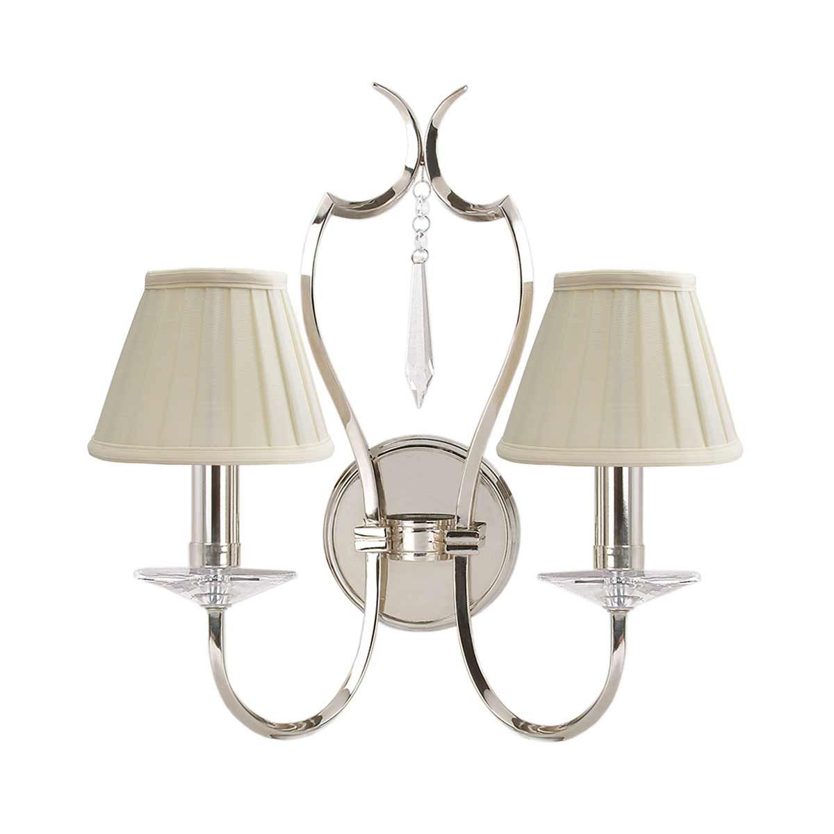 Pimlico 2 Light Wall Light Polished Nickel - PM2-PN