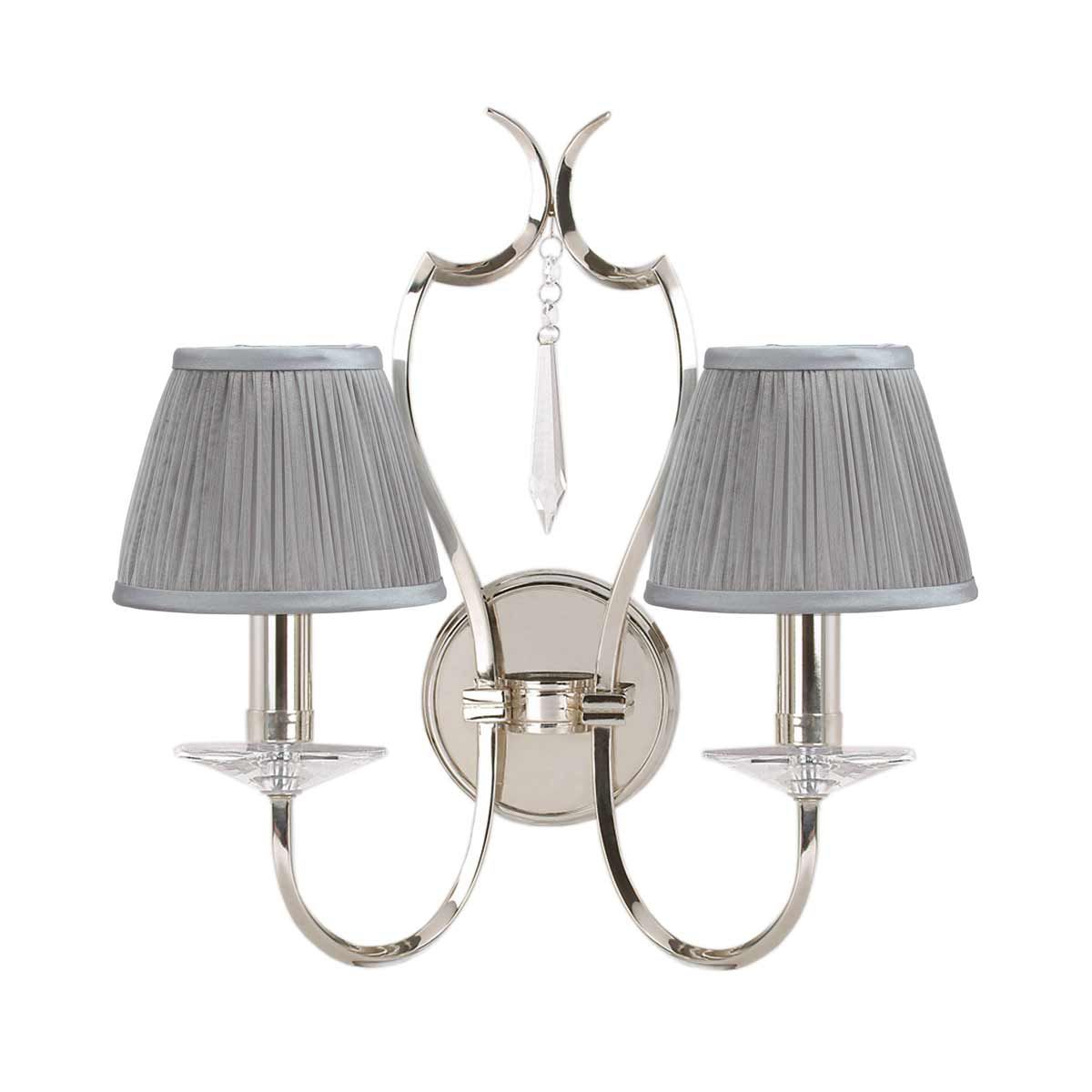Pimlico 2 Light Wall Light Polished Nickel - PM2-PN