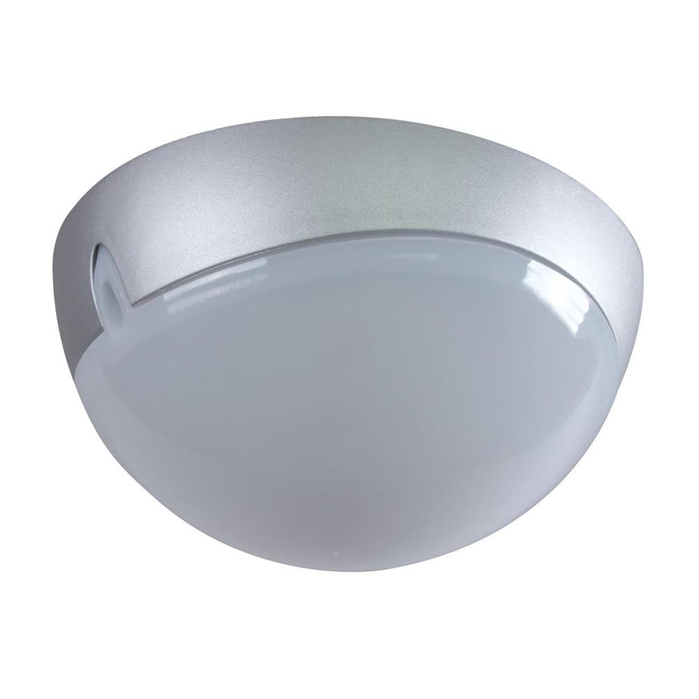 Buy Outdoor Close To Ceiling Lights Australia Polydome Outdoor Close To Ceiling Light W250mm Silver Polycarbonate - 18647