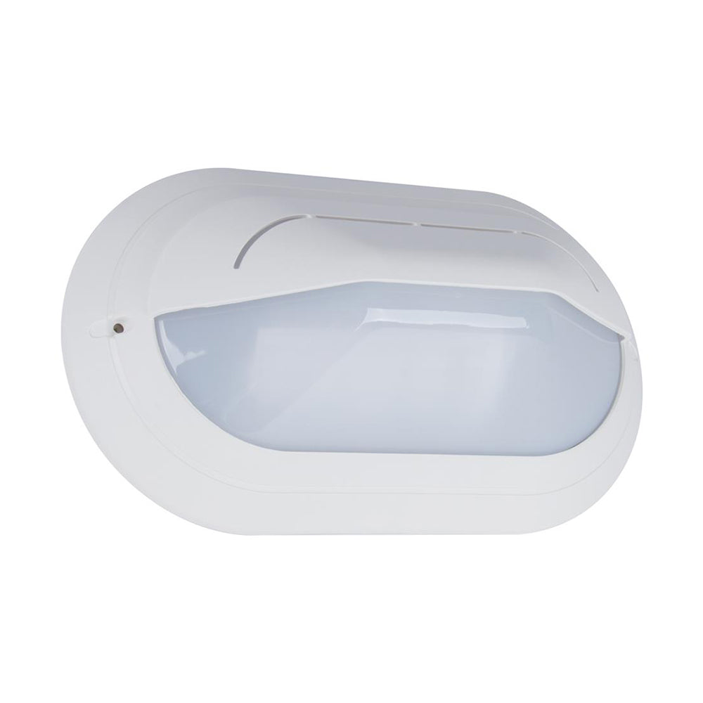 Polyring Oval Eyelid Bunker Light W295mm White Polycarbonate - 18477