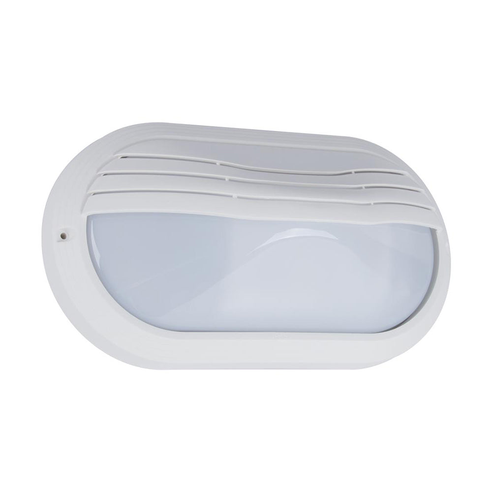 Polyring Oval Eyelid Bunker Light W270mm White Polycarbonate - 18617