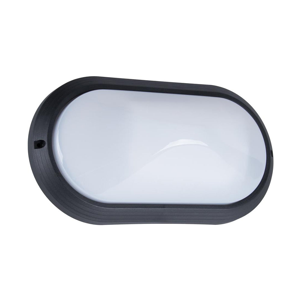 Polyring Oval Small Bunker Light W270mm Black Polycarbonate - 18623
