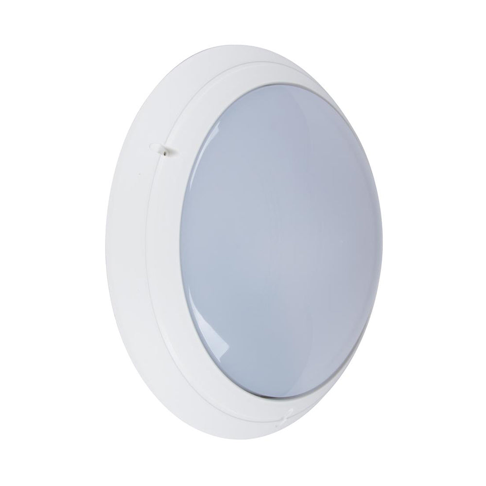Buy Bunker Lights Australia Polyring Round Bunker Light W295mm White Polycarbonate - 18590