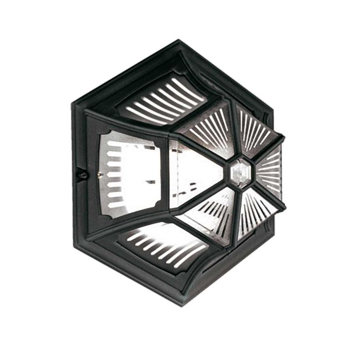 Parish Flush Mount Light Black - PR12-BLACK