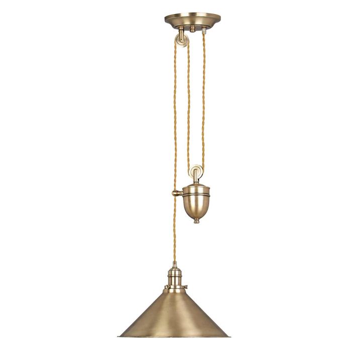 Provence Rise and Fall Pendant Aged Brass - PV-P-AGB