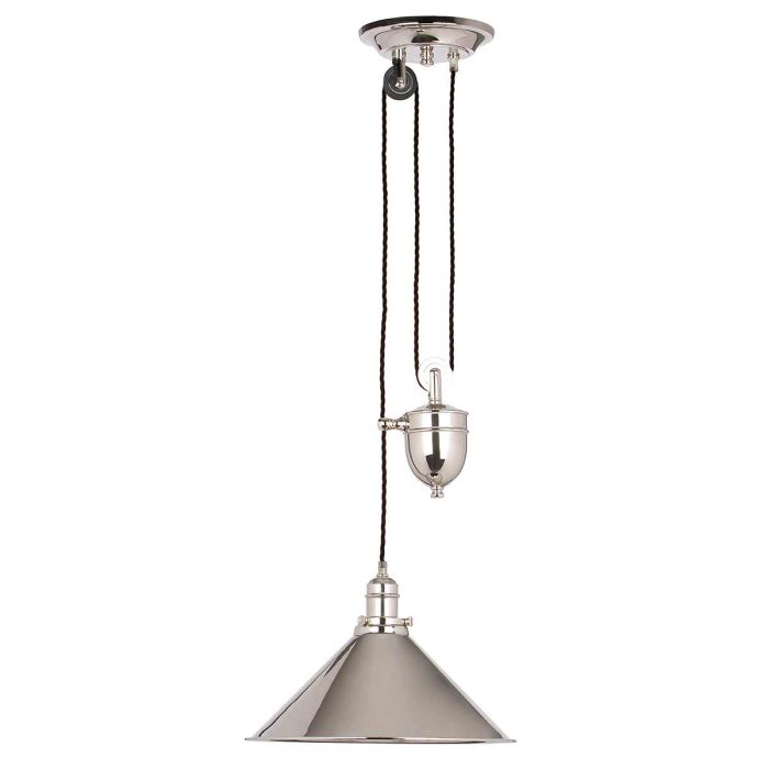 Provence Rise and Fall Pendant Polished Nickel - PV-P-PN