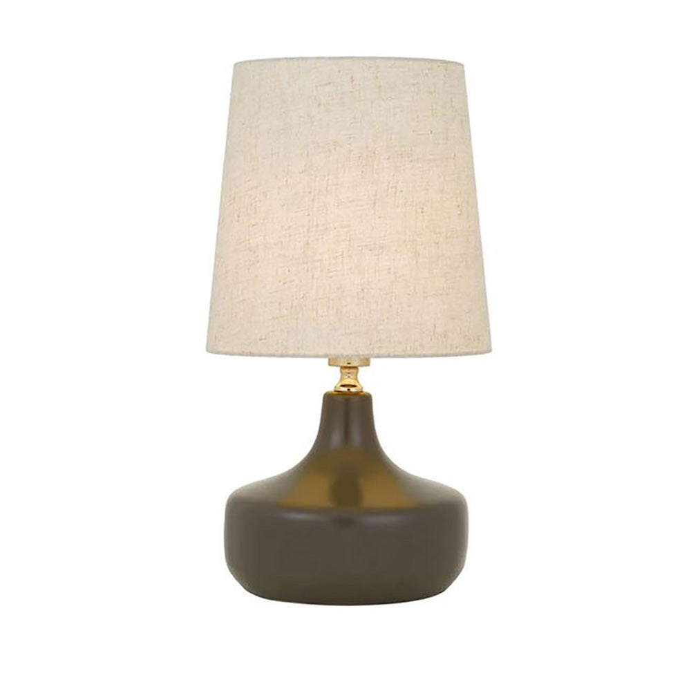 Buy Table Lamps Australia Gabino Table Lamp Olive Fabric Ivory Plastic - GABINO TL-OLIV