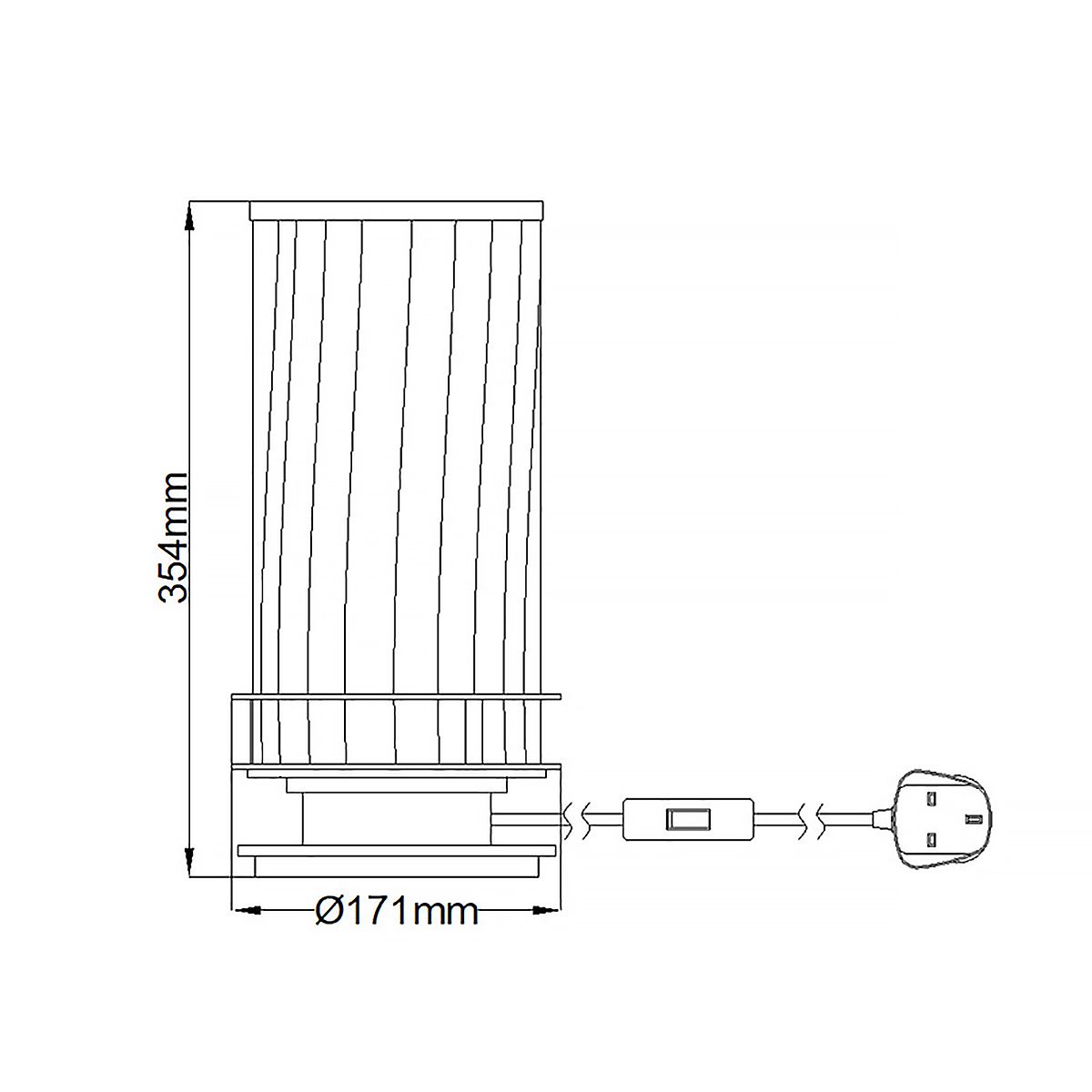 Arno Table Lamp Green & Polished Nickel - QN-ARNO-GREEN-PN