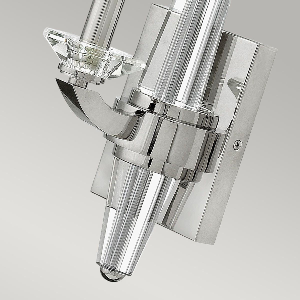 Ascher Wall Light Polished Nickel - QN-ASCHER1