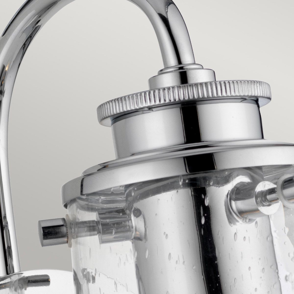 Braelyn Vanity Light Polished Chrome & Clear - QN-BRAELYN1-PC