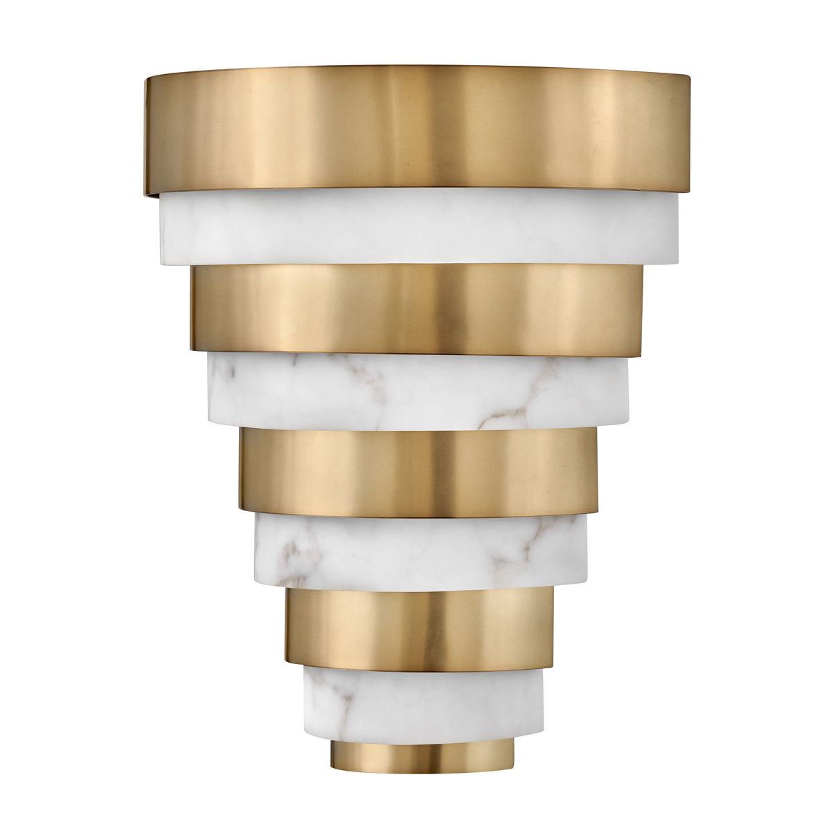Echelon LED Wall Light 12W 3000K Heritage Brass or Alabaster - QN-ECHELON-W
