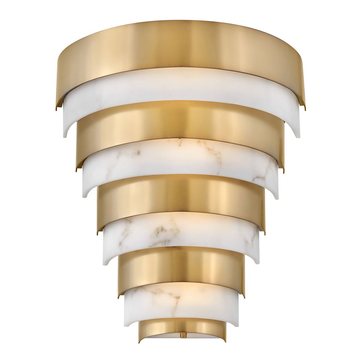 Echelon LED Wall Light 12W 3000K Heritage Brass or Alabaster - QN-ECHELON-W