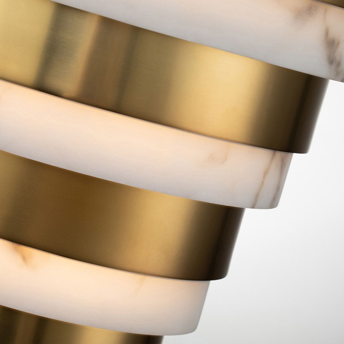 Echelon LED Wall Light 12W 3000K Heritage Brass or Alabaster - QN-ECHELON-W