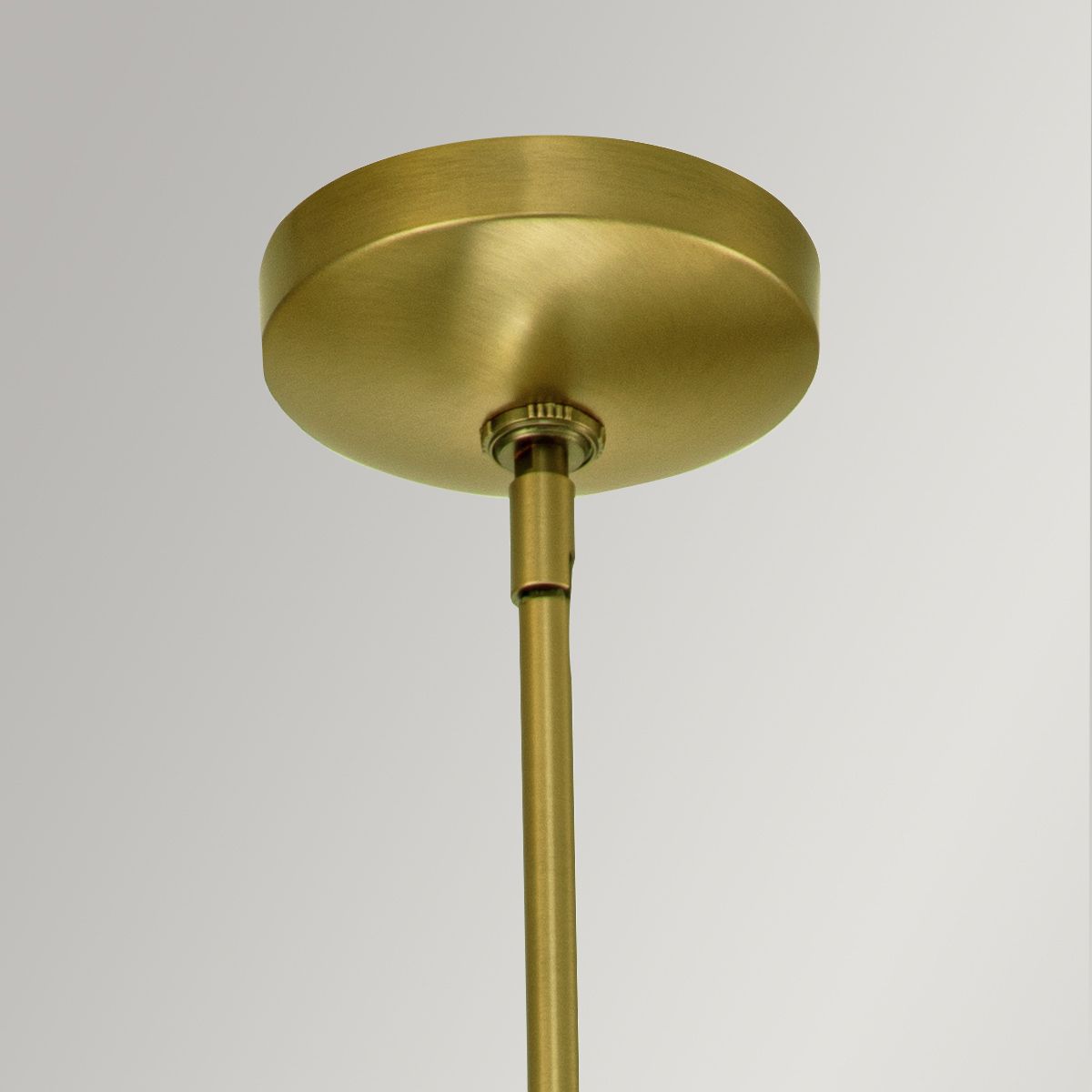 Kimrose 1 Light Mini Pendant Brushed Natural Brass - QN-KIMROSE-MP-BNB