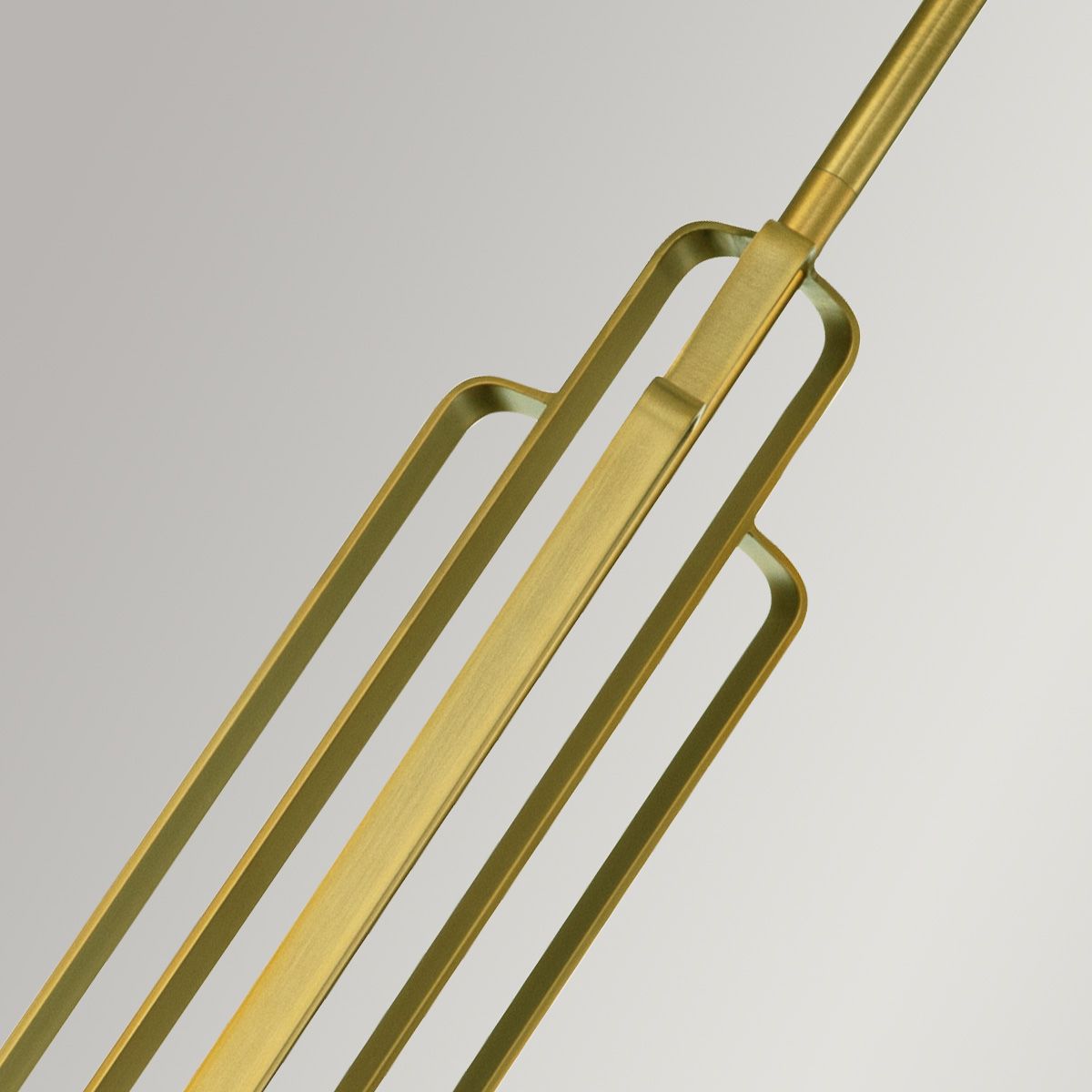 Kimrose 1 Light Mini Pendant Brushed Natural Brass - QN-KIMROSE-MP-BNB