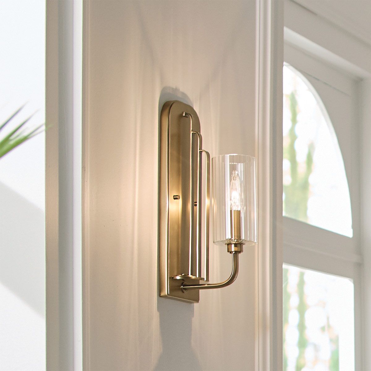 Kimrose Wall Light Brushed Natural Brass - QN-KIMROSE1-BNB