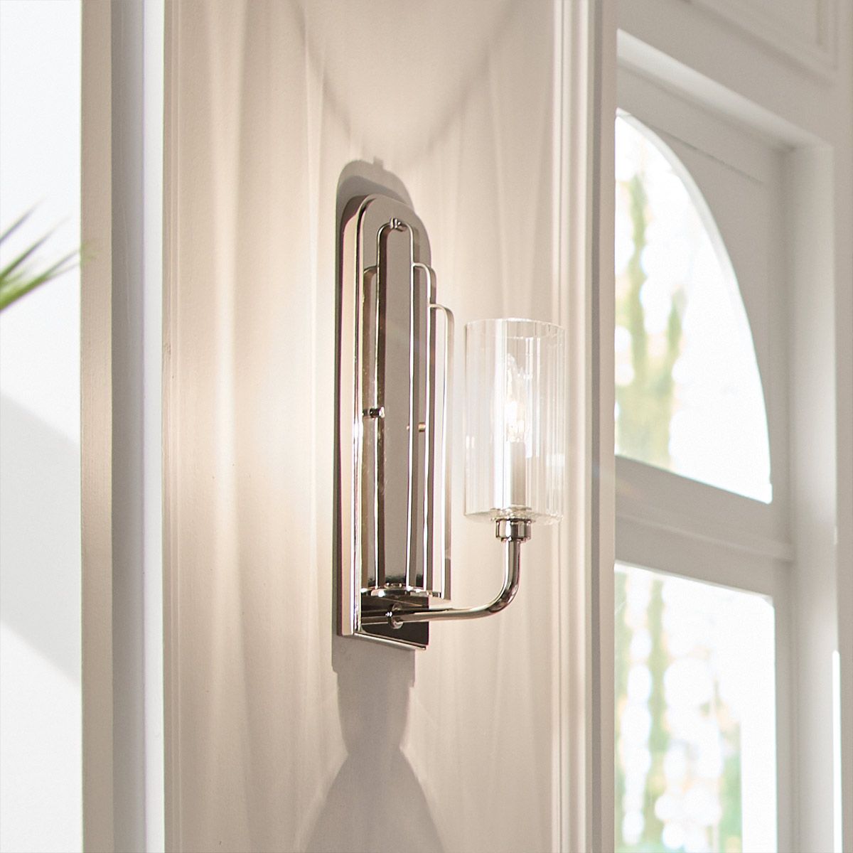 Kimrose Wall Light Polished Nickel - QN-KIMROSE1-PN