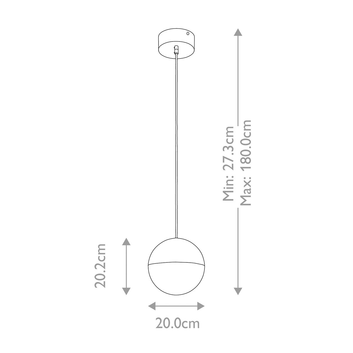 Moonlit LED Mini Pendant Champagne Gold - QN-MOONLIT-P-CG