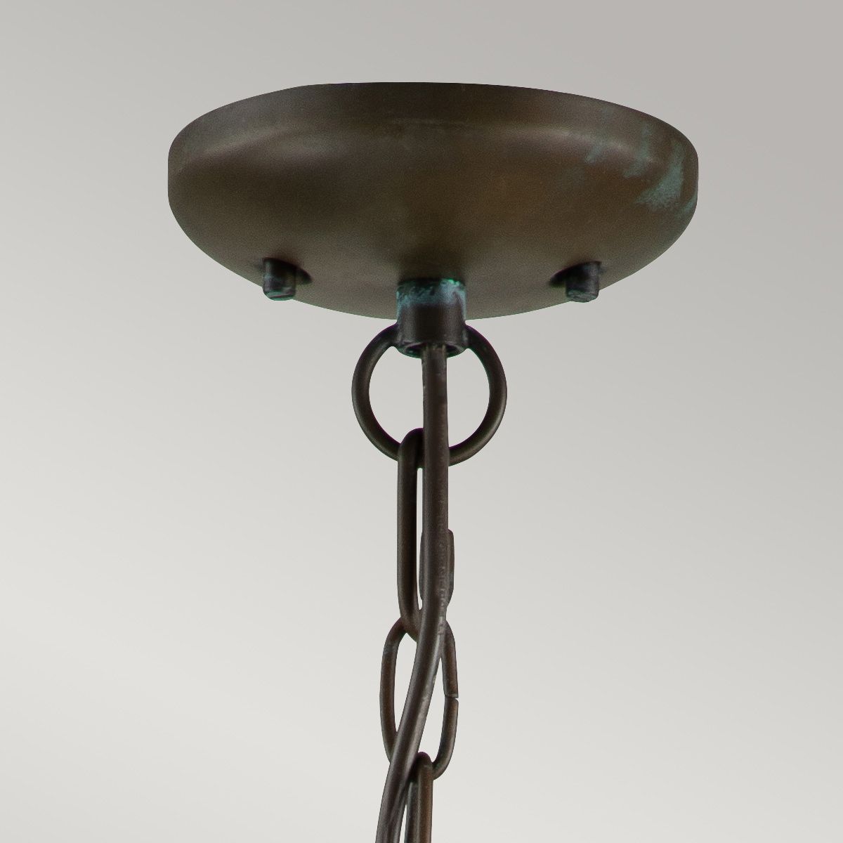 Nantucket Medium 1 Light Chain Lantern Aged Brass & Clear - QN-NANTUCKET8-M-AS