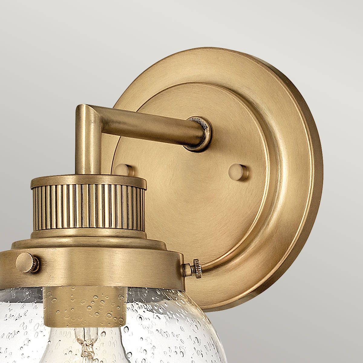 Poppy Vanity Light Heritage Brass - QN-POPPY1-HB-BATH