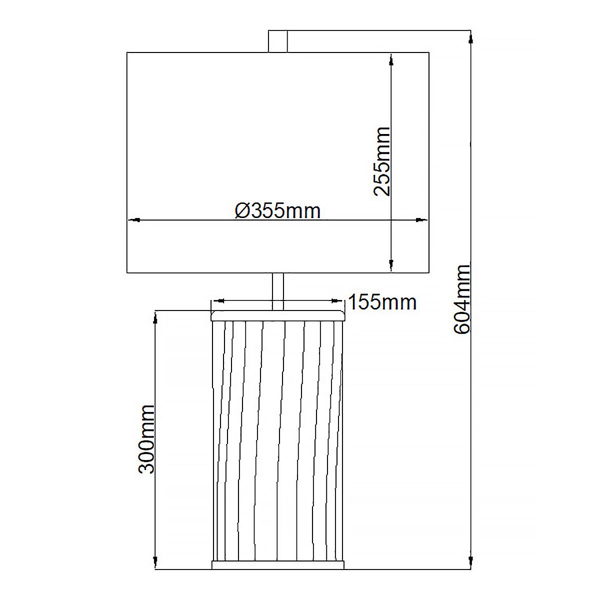 Reno Table Lamp Smoke & Aged Brass - QN-RENO-SMOKE-AB
