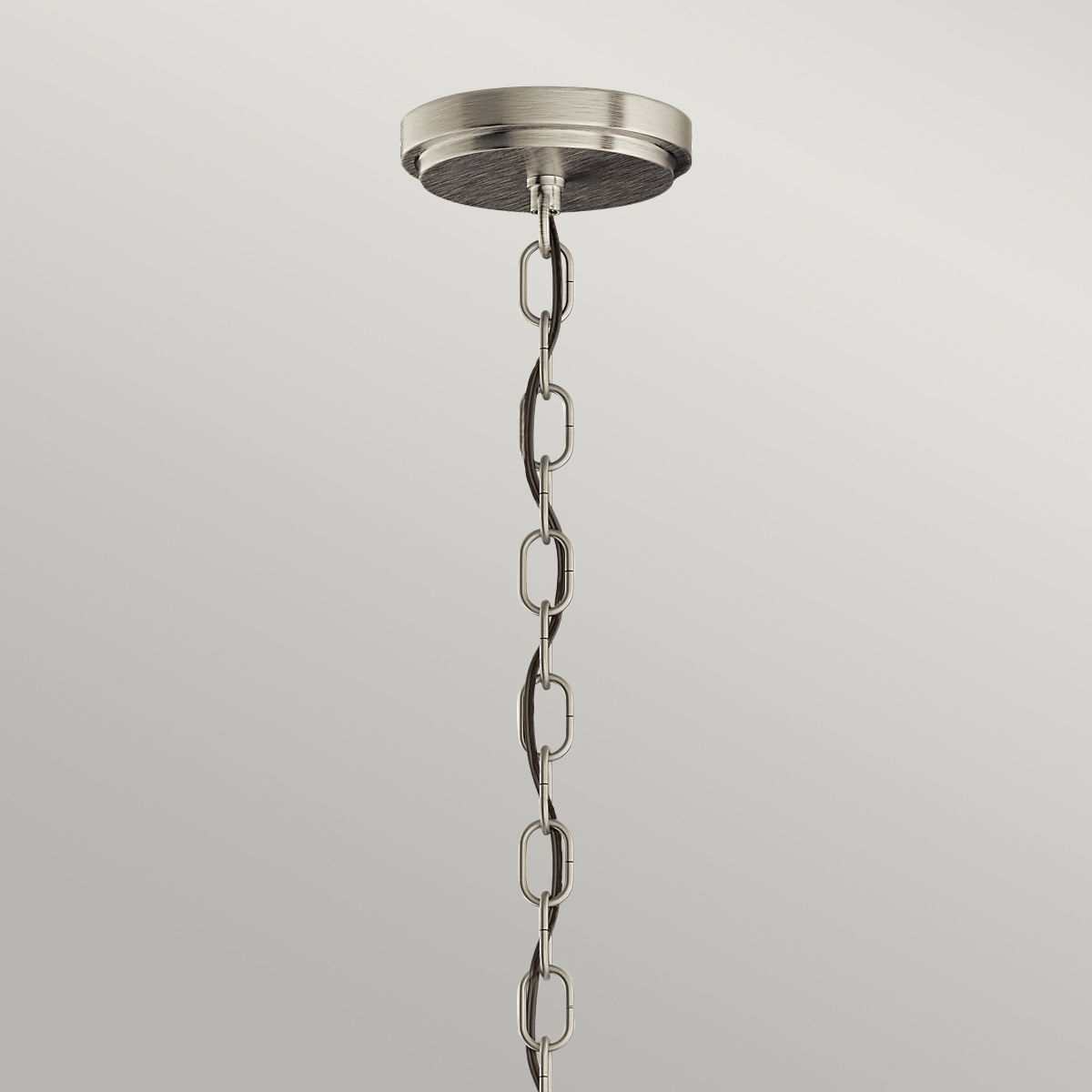 Roux 3 Light Pendant Brushed Nickel or Clear - QN-ROUX3-BN