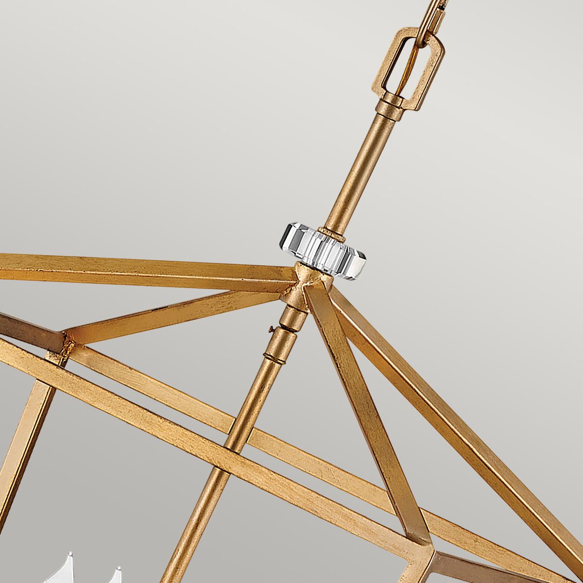 Stinson Large Pendant 4 Light Distressed Brass - QN-STINSON-4P-L-DBR