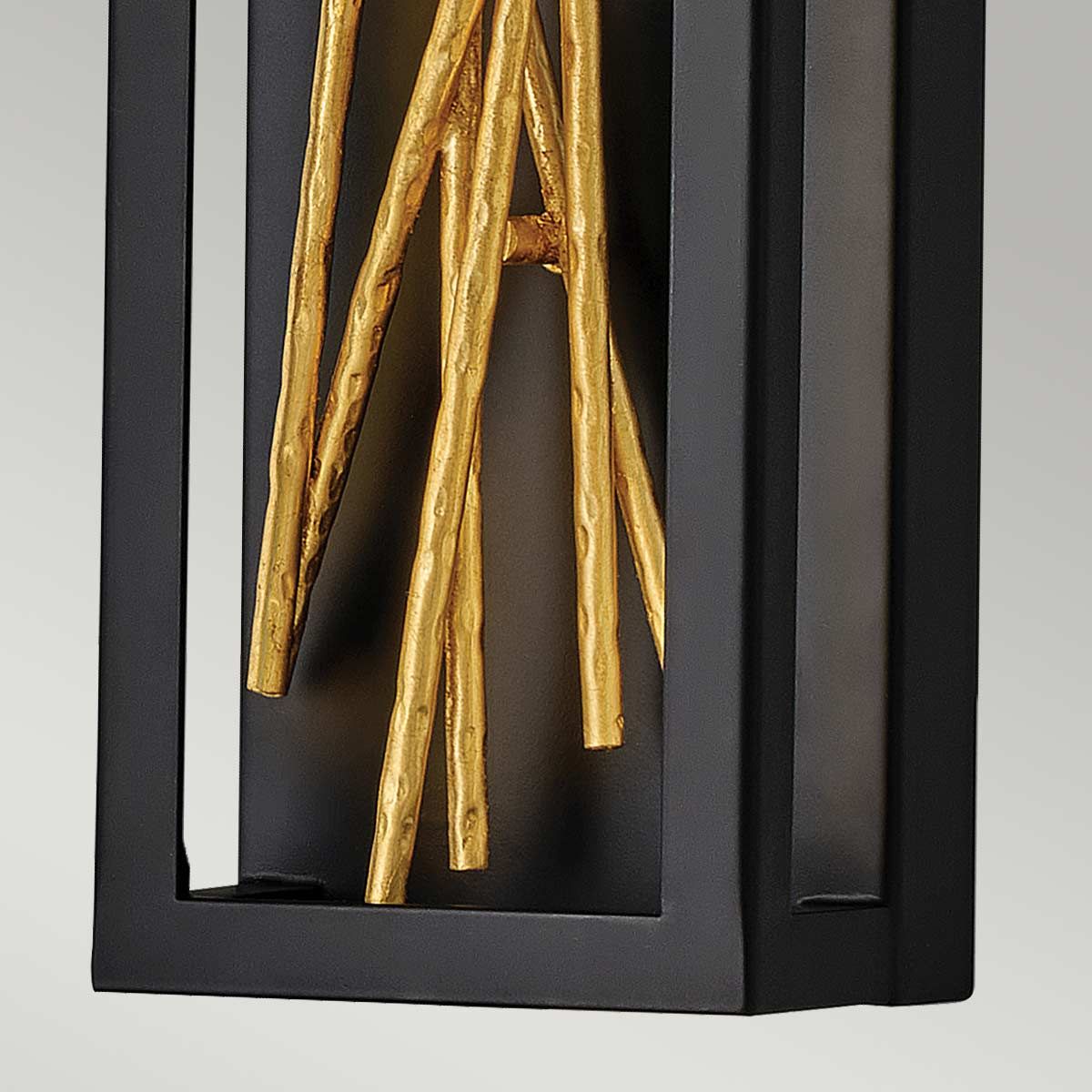 Styx LED Wall Light Black & Gilded Gold - QN-STYX-LED-W-BG