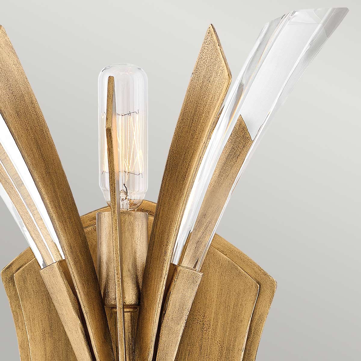 Vida 2 Light Wall Light Burnished Gold - QN-VIDA2