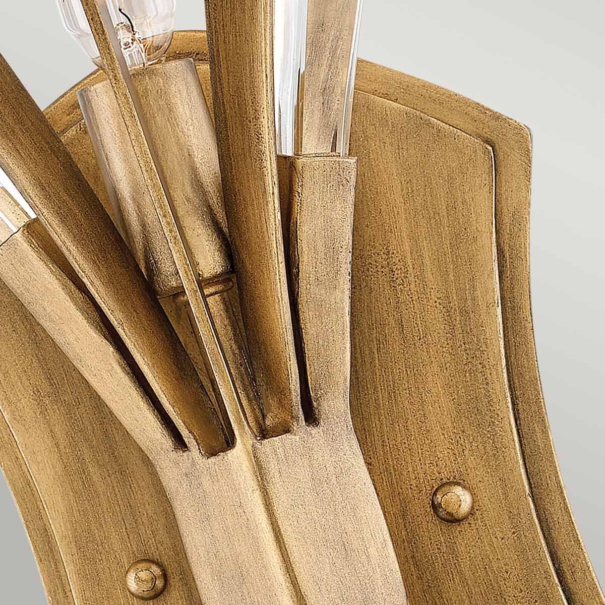 Vida 2 Light Wall Light Burnished Gold - QN-VIDA2