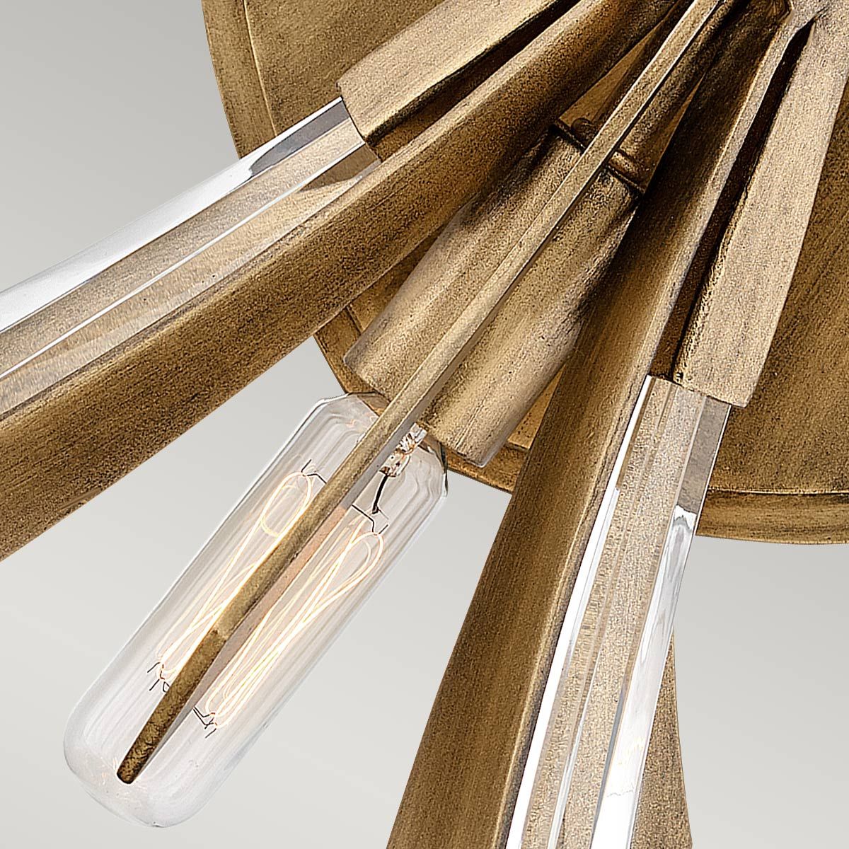 Vida 2 Light Wall Light Burnished Gold - QN-VIDA2