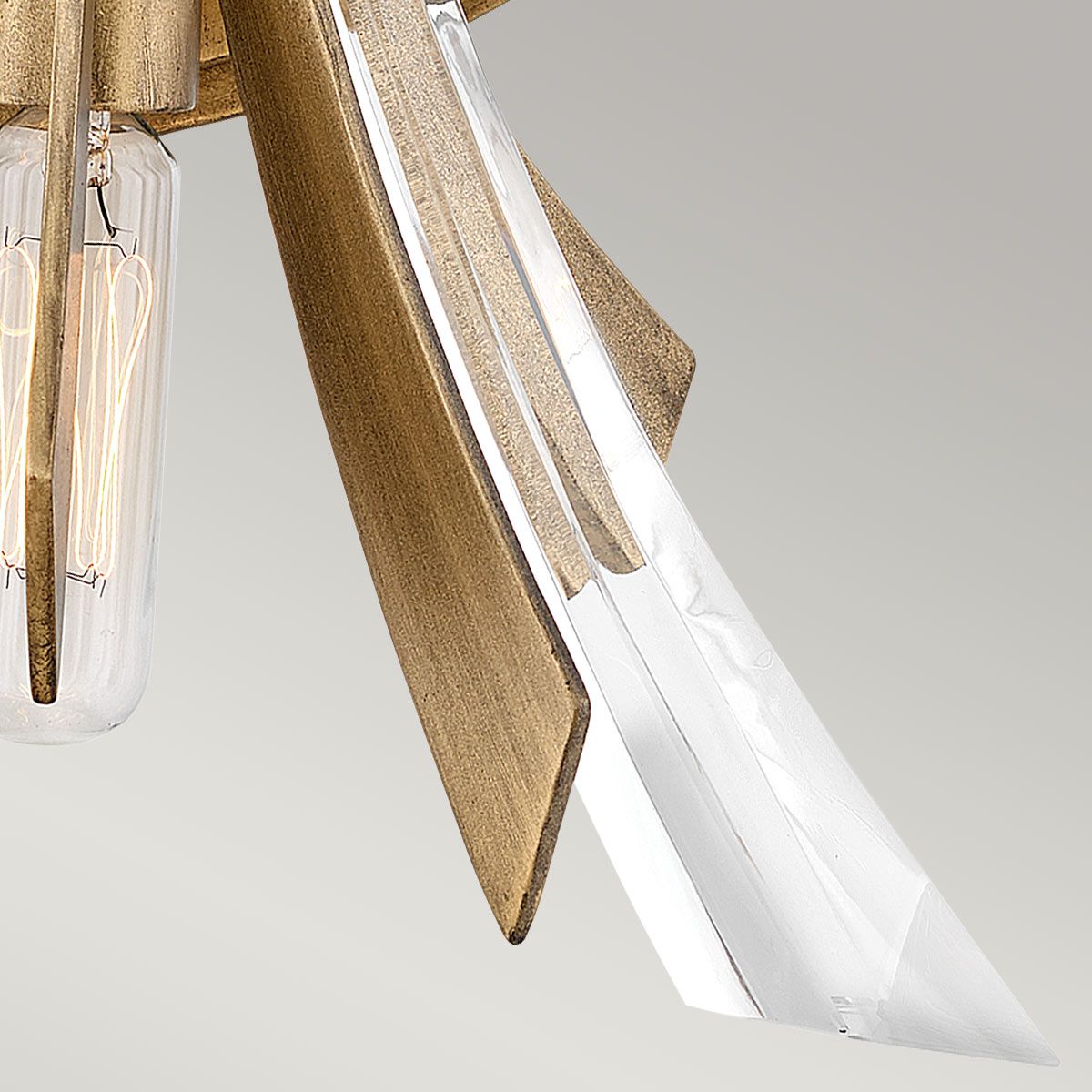 Vida 2 Light Wall Light Burnished Gold - QN-VIDA2