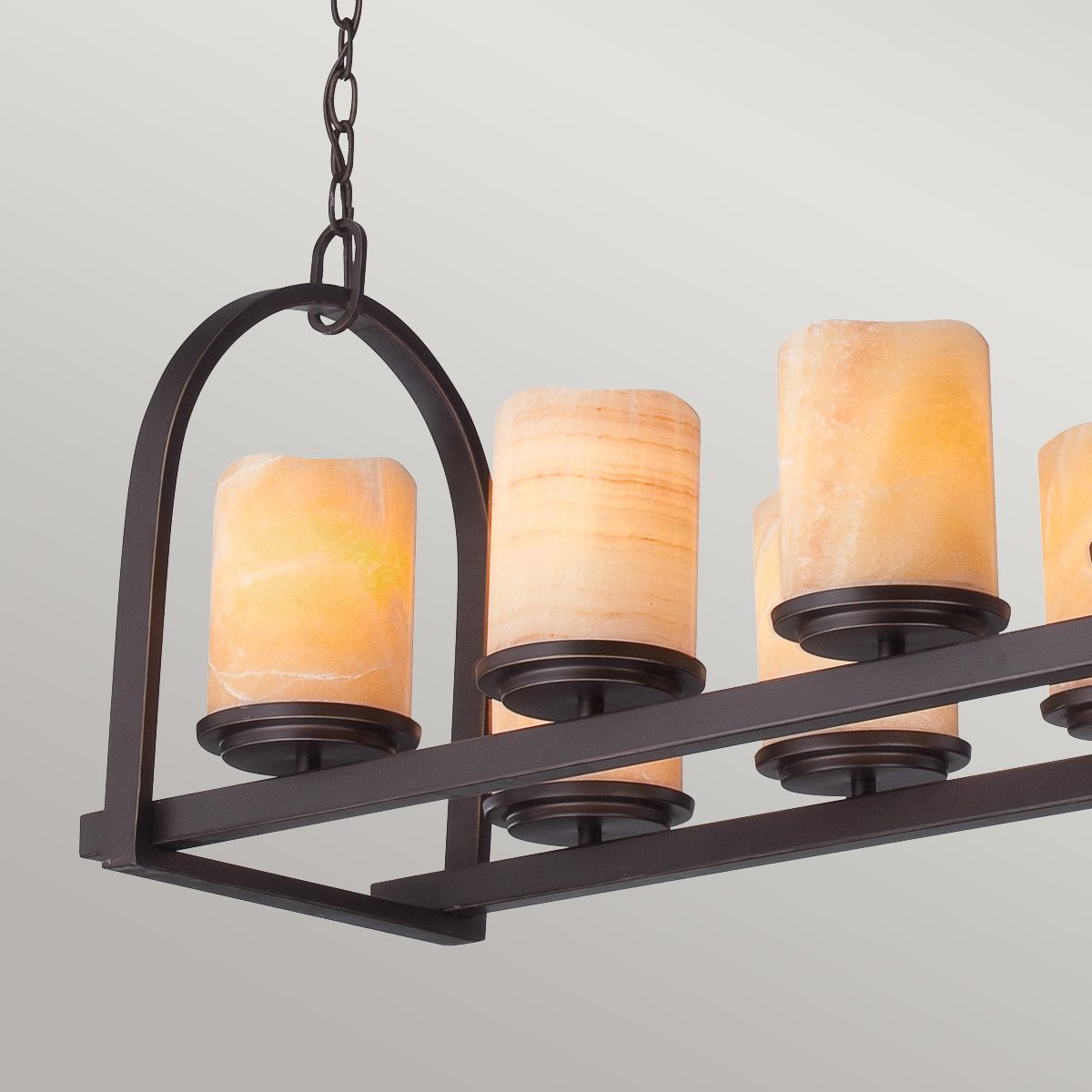 Aldora 8 Light Island Pendant Palladian Bronze - QZ-ALDORA8-ISLE