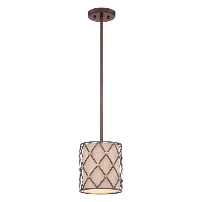 Brown Lattice Small Pendant Copper Canyon - QZ-BROWN-LATTICE-P-S