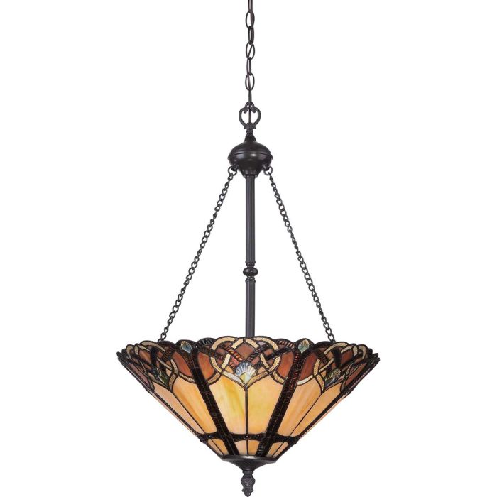 Cambridge 3 Light Pendant Vintage Bronze - QZ-CAMBRIDGE-P