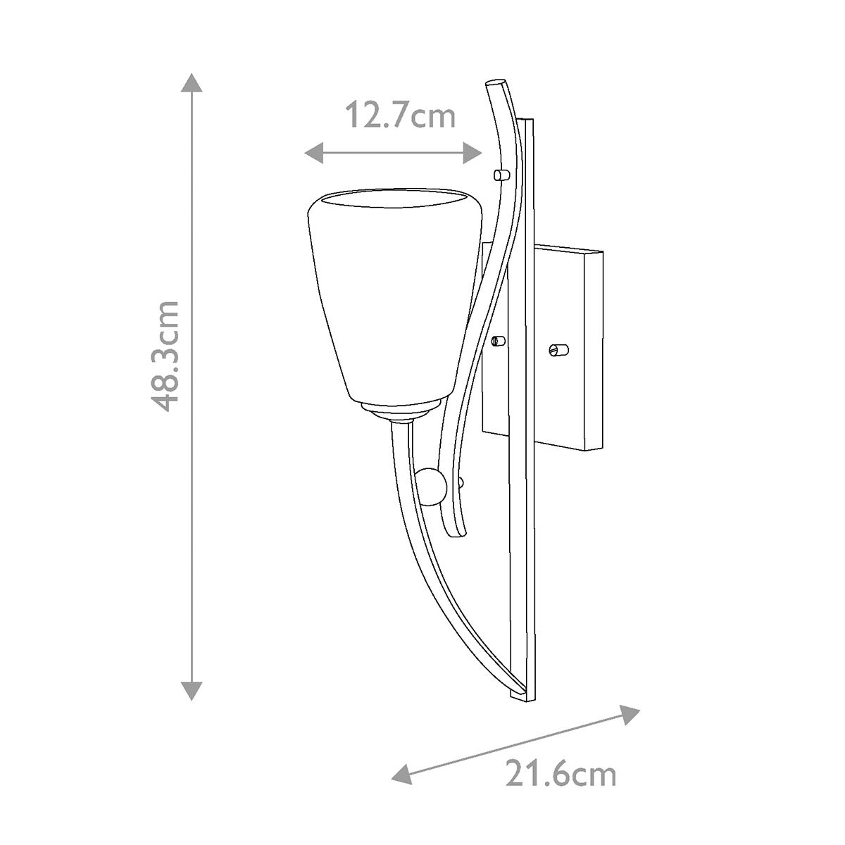 Chantilly Wall Light Palladian Bronze - QZ-CHANTILLY1