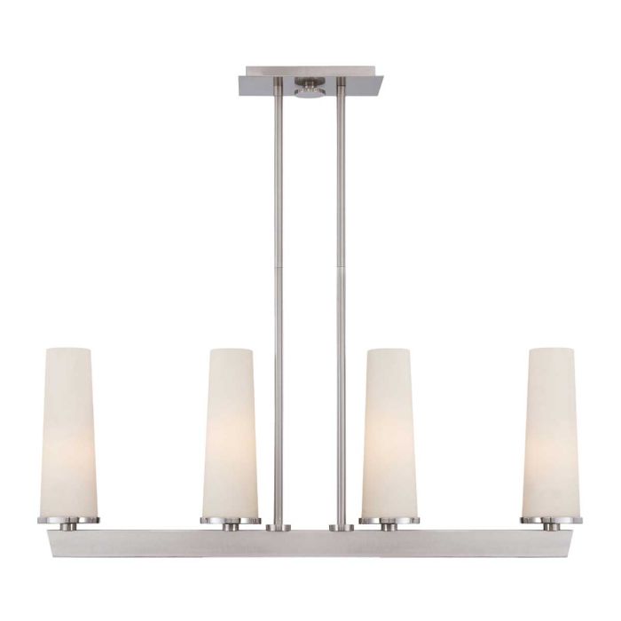 Chelsea Loft 4 Light Pendant Brushed Nickel - QZ-CHELSEA-LOFT-P