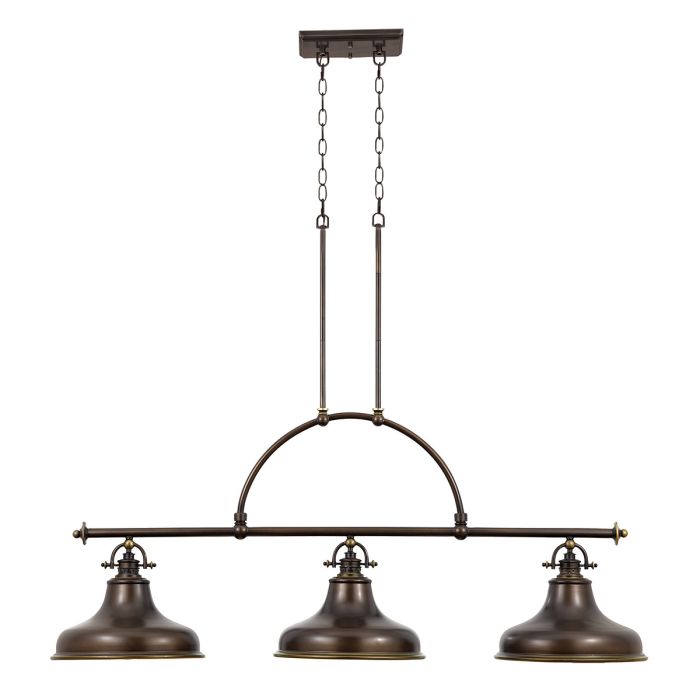 Emery 3 Light Island Pendant Palladian Bronze - QZ-EMERY3P-PN