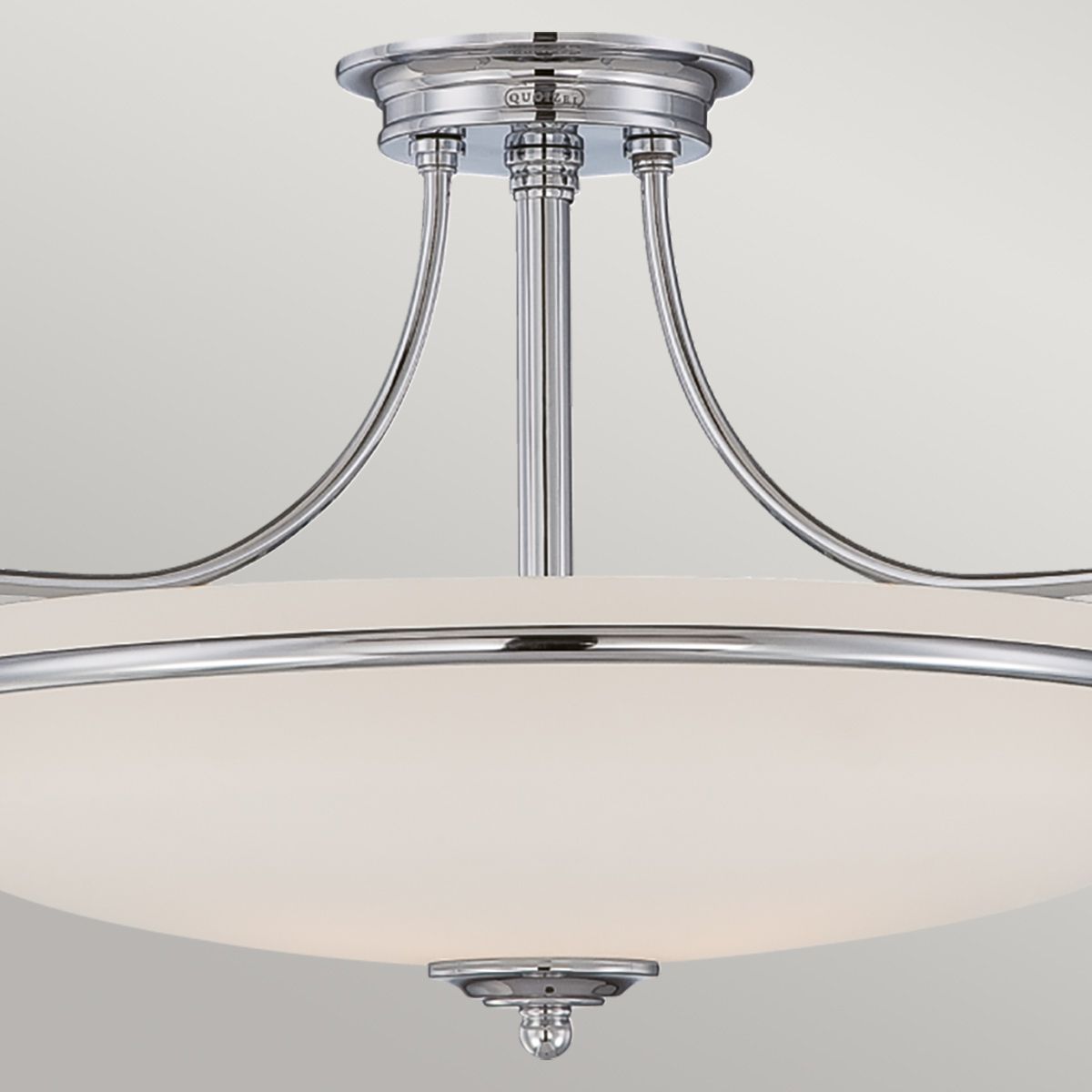 Griffin 4 Light Semi Flush Mount Light Polished Chrome - QZ-GRIFFIN-SFM-C