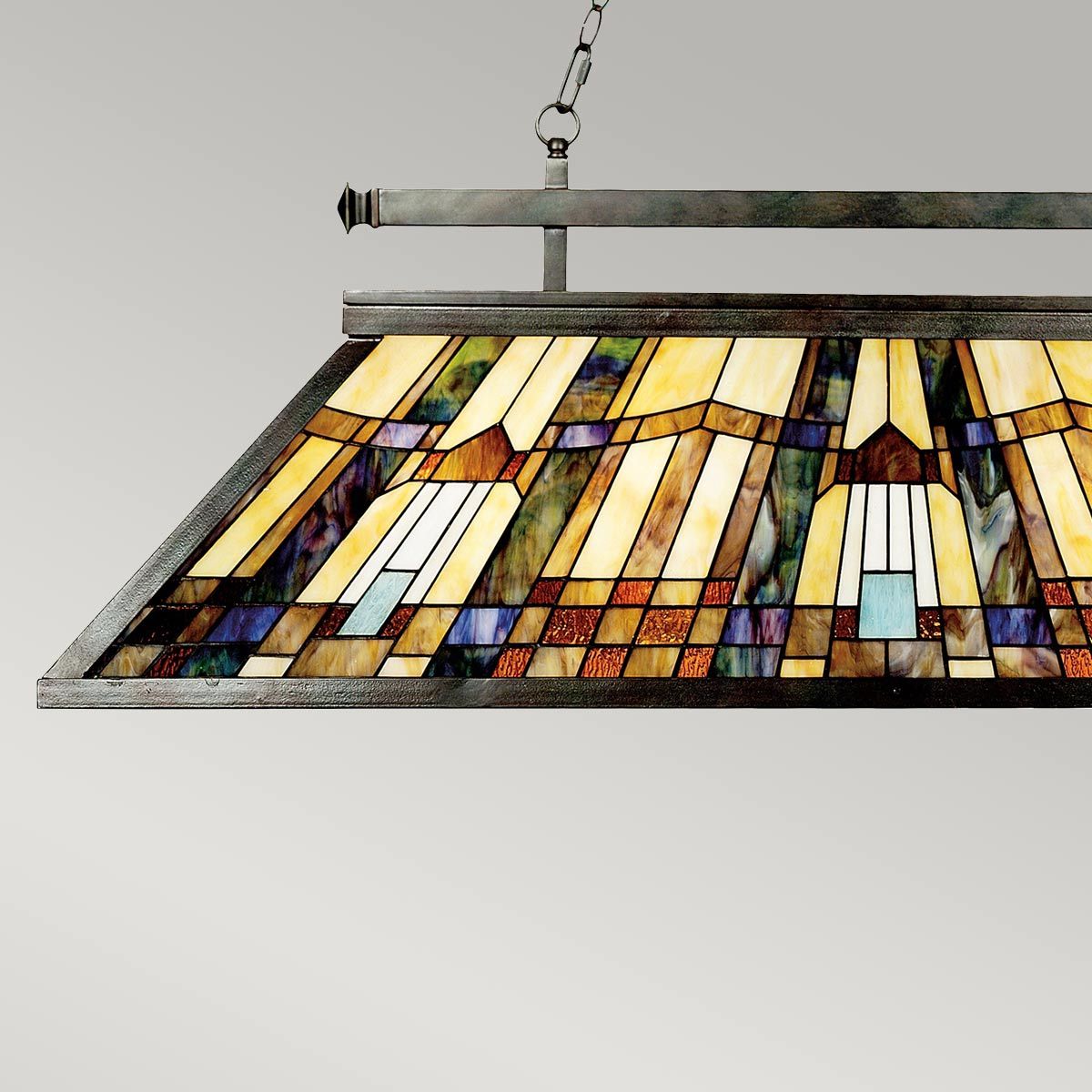 Inglenook 3 Light Island Pendant Valiant Bronze - QZ-INGLENOOK-ISLE