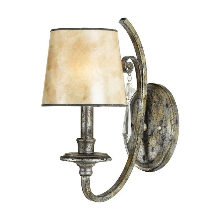 Kendra Wall Light Mottled Silver - QZ-KENDRA1